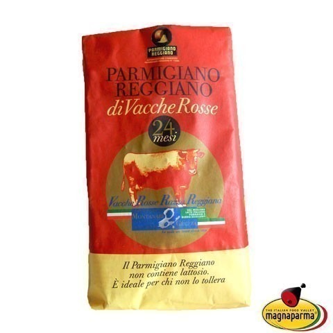 Parmigiano Reggiano PDO - Vacche Rosse - 24 Months - Half Wheel +