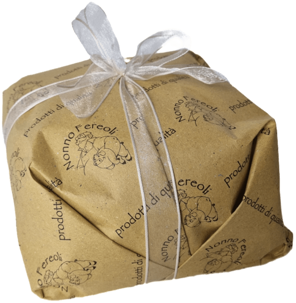 Panettone artigianale incartato a mano "Del Nonno" 1kg